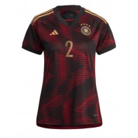 Nemecko Antonio Rudiger #2 Vonkajší Ženy futbalový dres MS 2022 Krátky Rukáv
